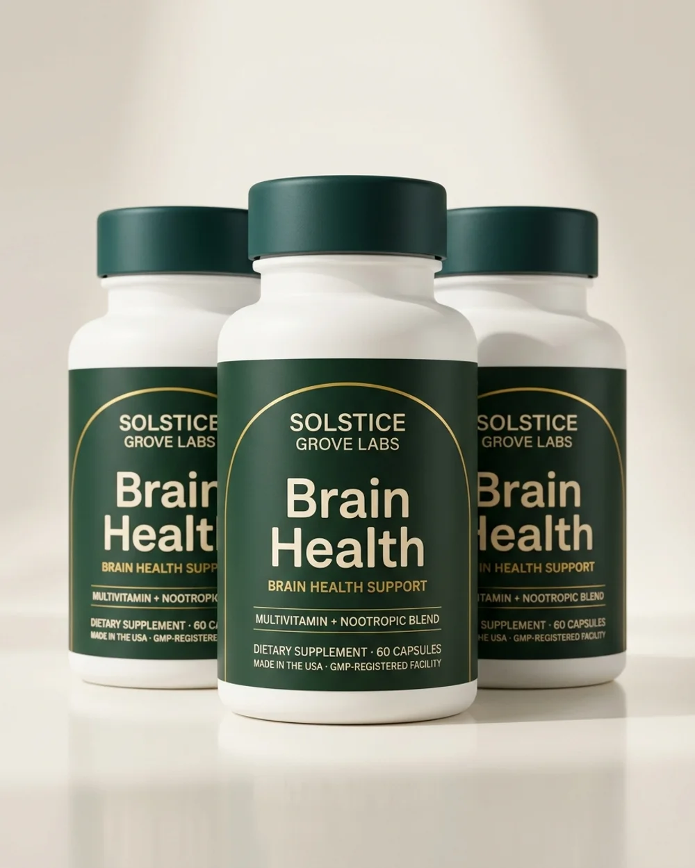 Brain Health Support 3-bottle supply