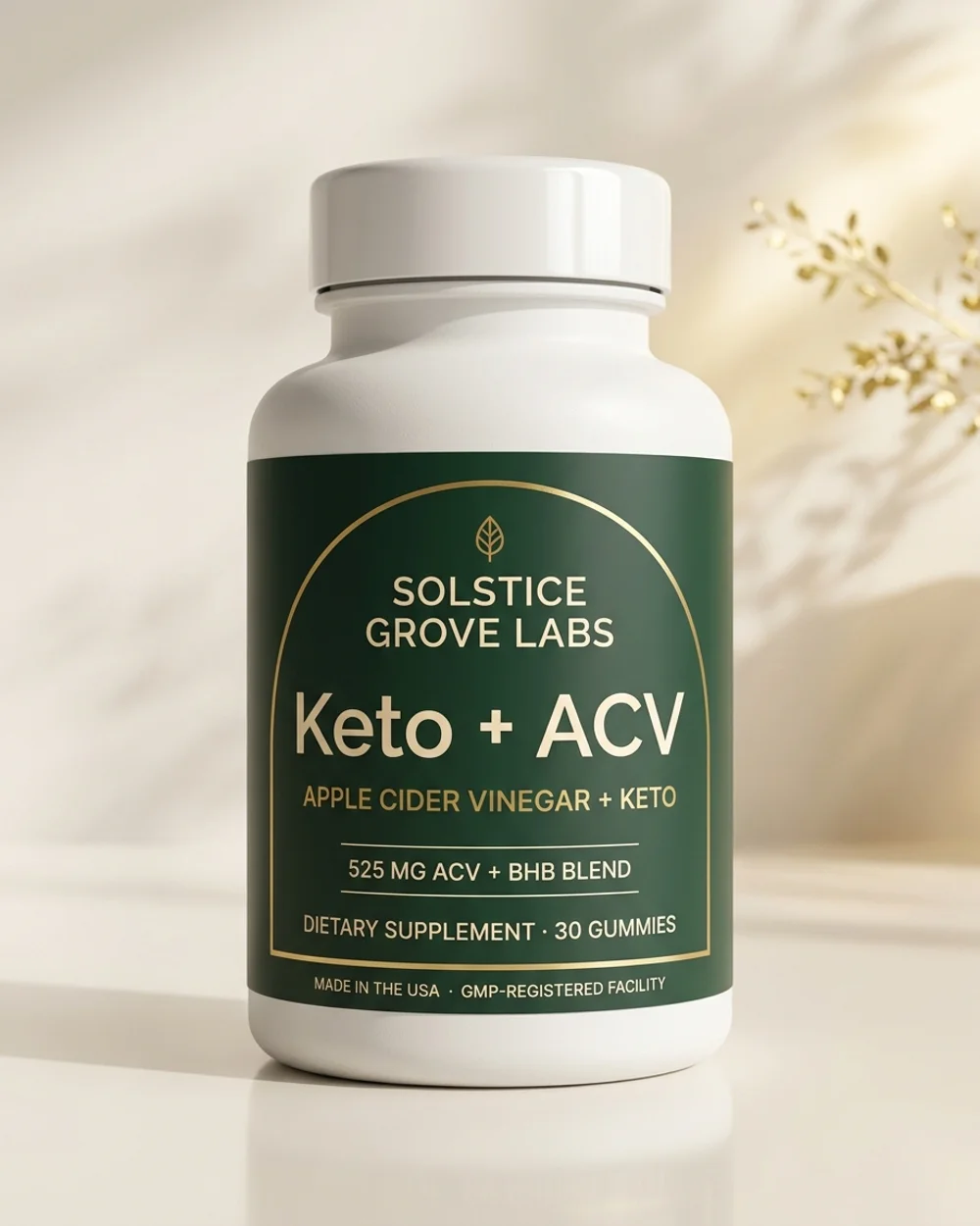 Solstice Grove Labs Keto + ACV Gummies