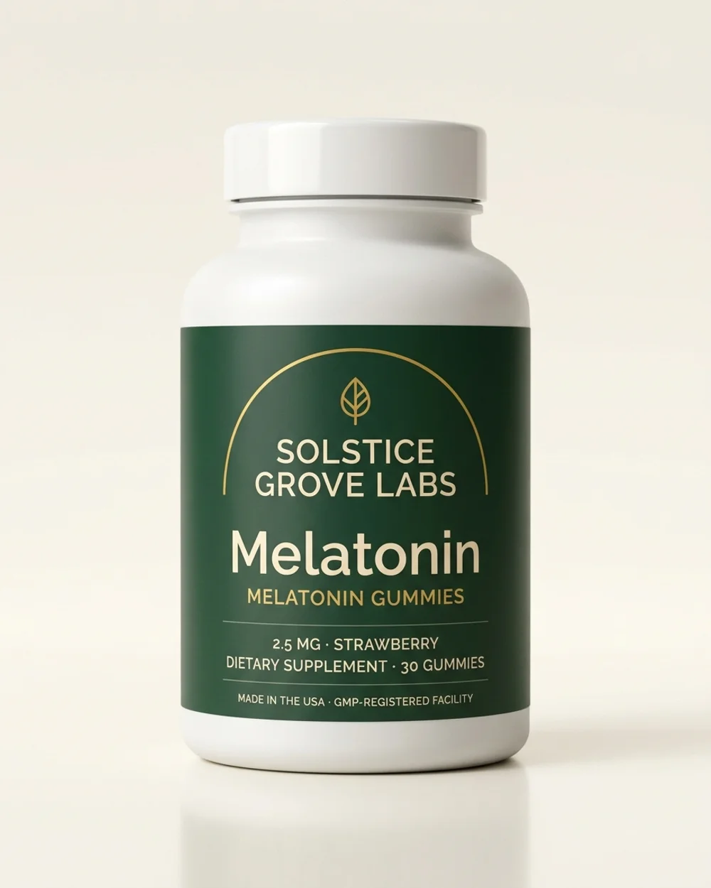 Solstice Grove Labs Strawberry Melatonin Gummies