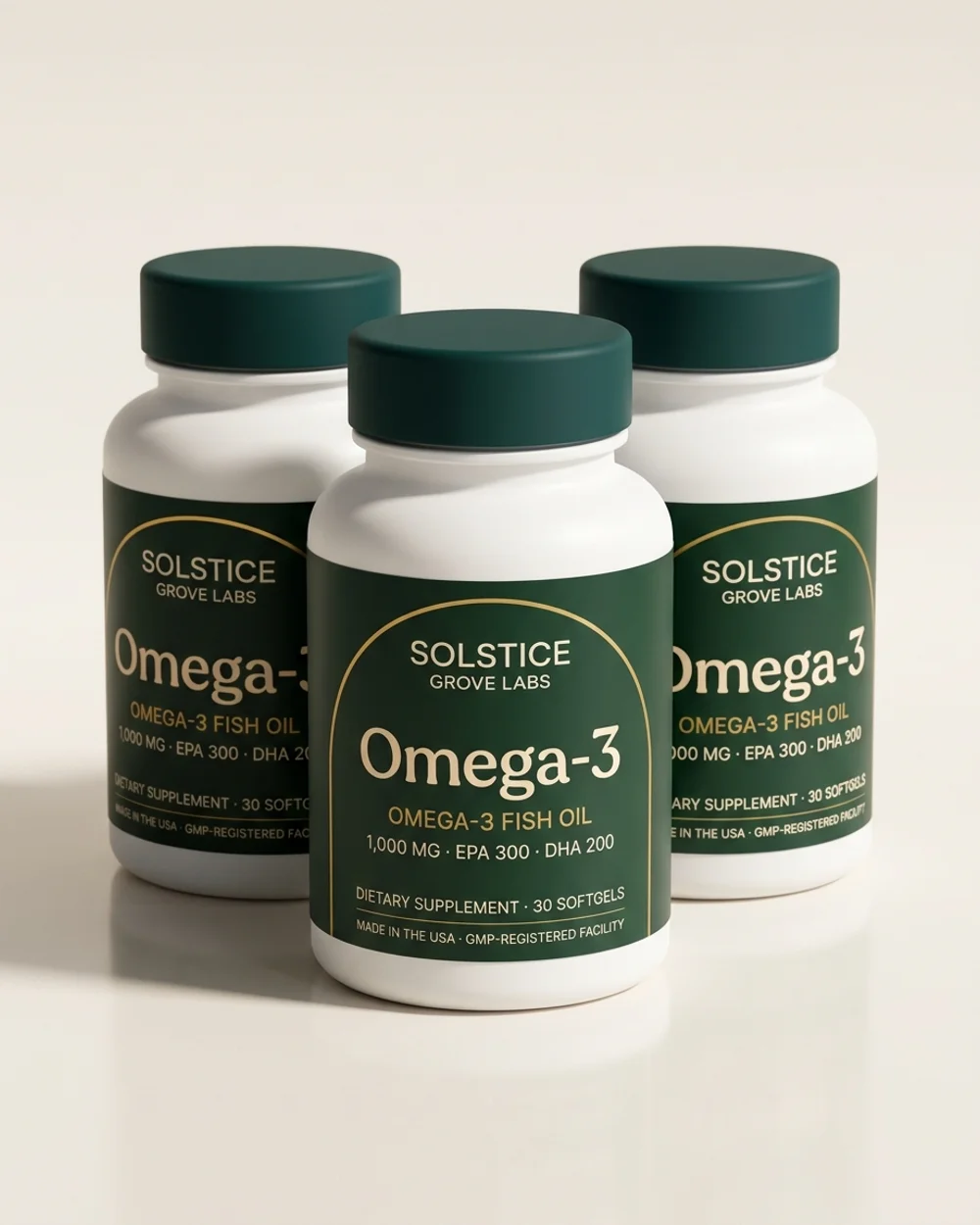 Omega-3 Fish Oil 3-bottle supply