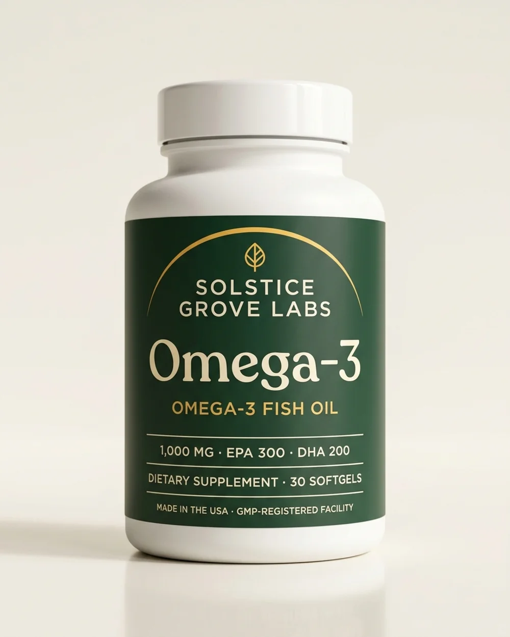 Solstice Grove Labs Omega-3 Fish Oil with EPA and DHA
