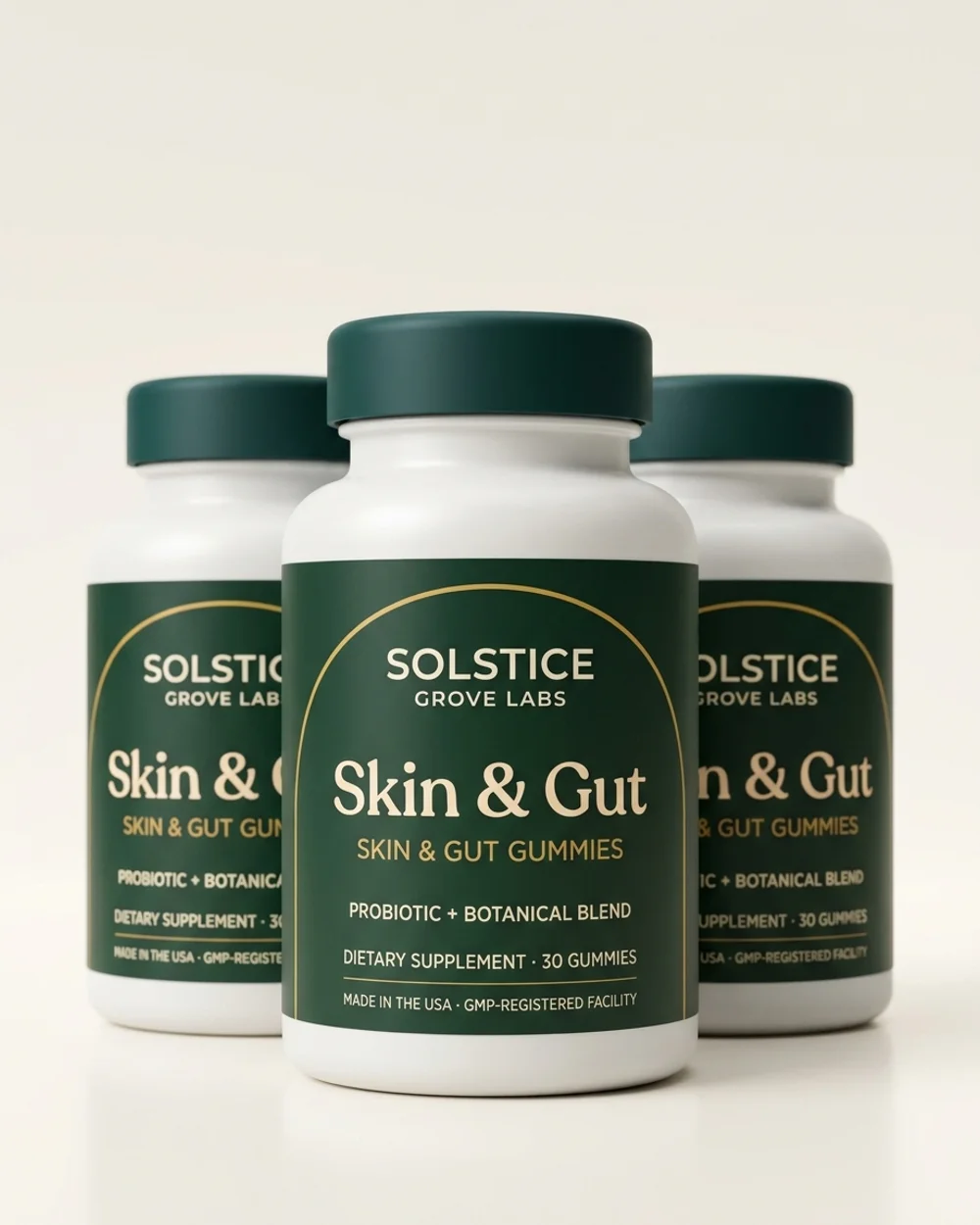 Skin & Gut Gummies 3-bottle supply