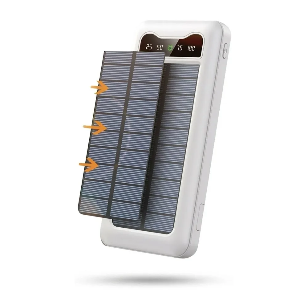 Solar Power Bank - White — Solstice Grove Labs